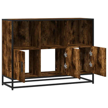 Sideboard 100x35x76cm edited hout gerookt eikenkleurig