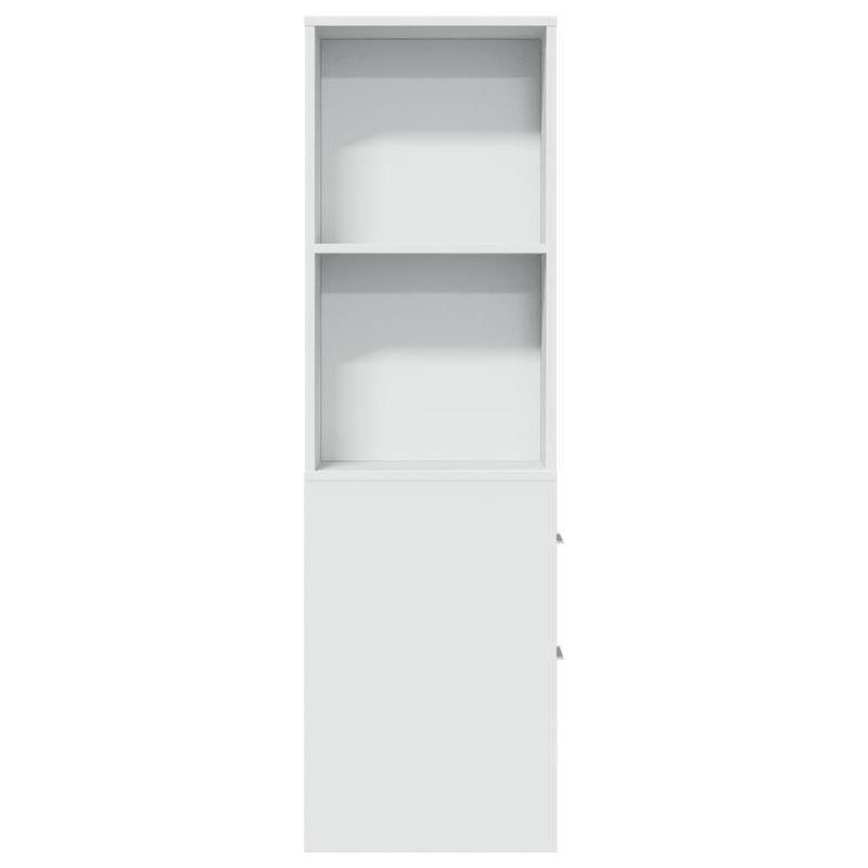 Badkamerkast – Badkamermeubel – Opbergkast – Kolomkast – Smal Kastje – Wieltjes – Hardhouten Materiaal – Lade En Bovenplank