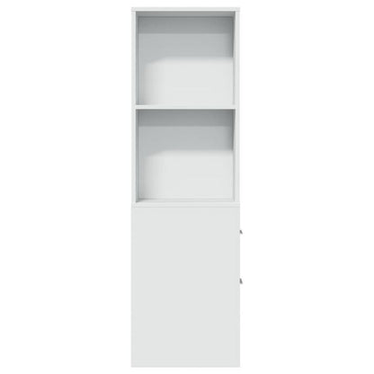 Badkamerkast – Badkamermeubel – Opbergkast – Kolomkast – Smal Kastje – Wieltjes – Hardhouten Materiaal – Lade En Bovenplank