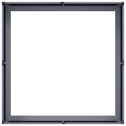 Plantenbak – Bloembak – Plantenpot – Bloempot – Bloembak Met Standaard – Anthraciet Staal – 80x80x30 cm – Duurzaam & Modern Design
