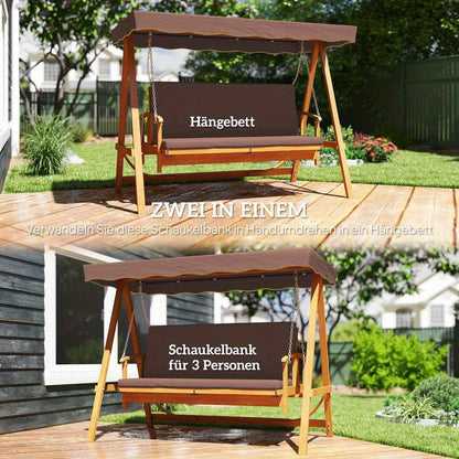 Heavy duty porch swing chair suitable for patio, yard, garden, lawn