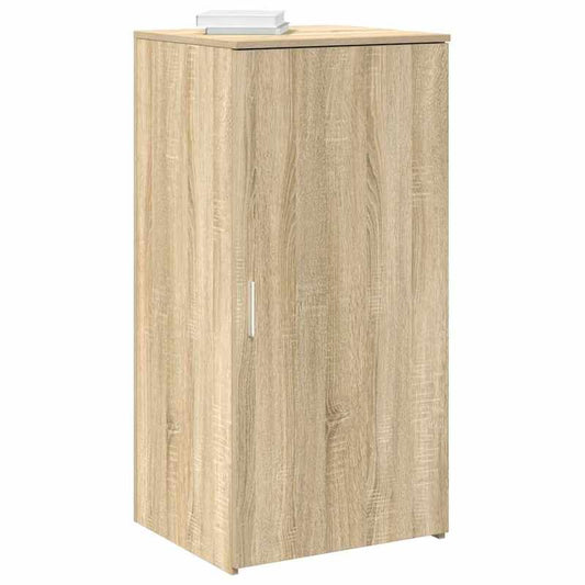 Opbergkast – Opbergmeubel – Kast – Dressoir – Buffetkast – Modern Minimalistisch – Eikenhouten Finish – 50x45x103,5 cm – Afsluitbare Deuren – Gemakkelijk Montaatbaar
