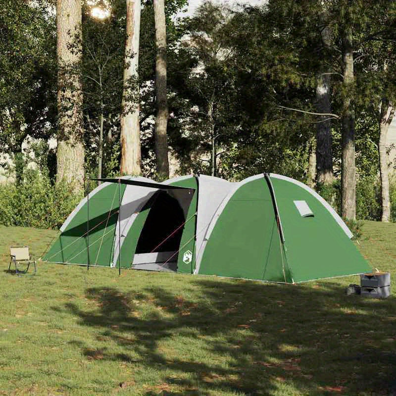 8-Persoons Koepeltent – Buitentent – Kampeertent – Familie Tent – Groene Tent – Waterafstotend Polyester – Geschikt Voor Alle Seizoenen