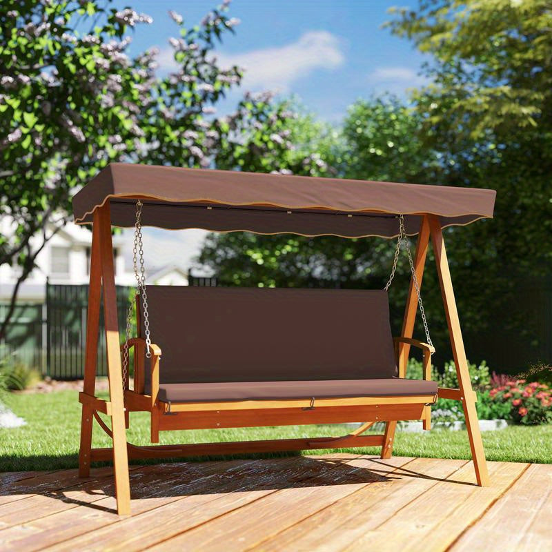 Heavy duty porch swing chair suitable for patio, yard, garden, lawn