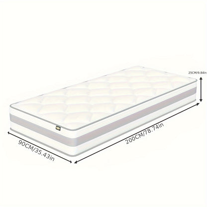 Hybride Matras – Pocketvering Matras – Koudschuim Matras – Tweepersoonsmatras – Topmatras – 25 cm Dik – Omkeerbaar Met 2 Stevigheidsniveaus (H3/H4)
