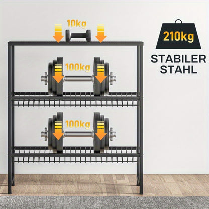 Flessenrek – Drankenkast – Krattenrek – Opbergrek – Flessenhouder – Vrijstaand Metalen Rek – Verstelbare Hoogte – Antislip Leggers – 103 x 33 x 113,5 cm – Stevig Staal