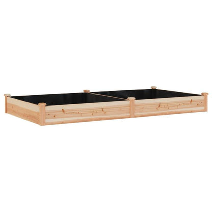 Easy to assemble Raised bed garden liner 240x120x25cm solid wood fir modern and simple backyard high-quality flower box kit