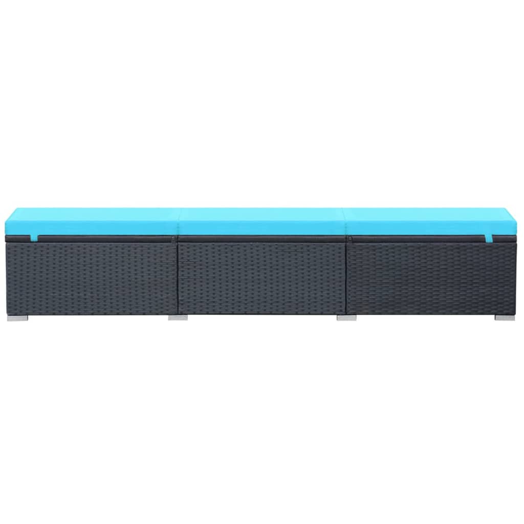 Poly Rattan Loungestoel – Tuinstoel – Tuinmeubel – Relaxstoel – Verstelbare Rugleuning – Waterbestendig PE Rattan – Gepoedercoat Staal