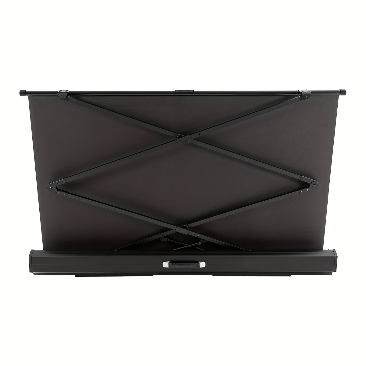 80-Inch Projectiescherm – Draagbaar Scherm – Opvouwbaar Projectie Doek – Presentatiescherm – Buiten Scherm – Fiberglass Oppervlak – Stevig Metalen Frame Met Vloerstandaard