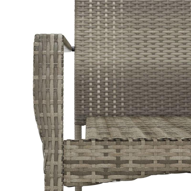 Tuinset – Tuinstoelen – Buitenmeubels – Terrasmeubelen – Polyrattan Stoelen – Weerbestendig Materiaal – Inclusief Comfortabele Kussens – Grijs