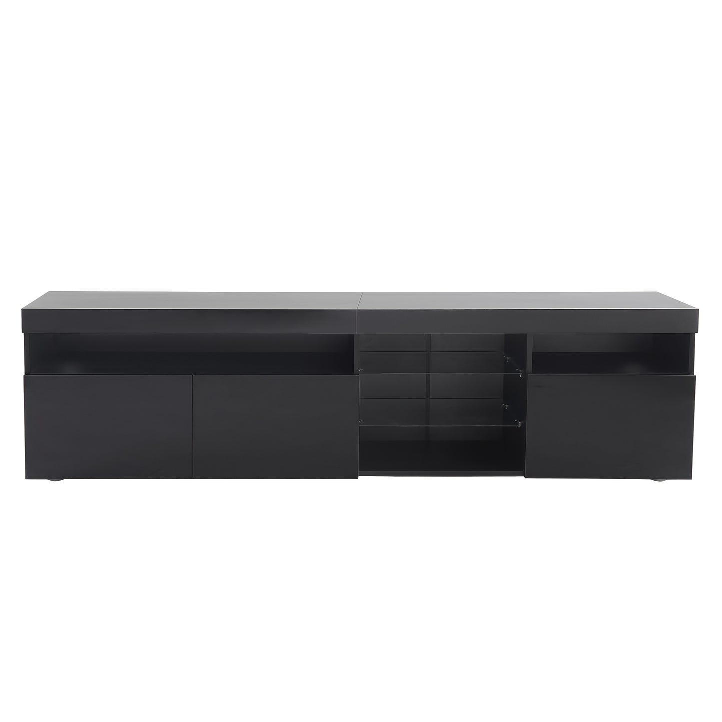 Black Modern TV Cabinet with Bright Panels, Living And Dining Room 180cm, Tv Stand With Storage, Hanging Tv Stand On Wall, Media Console Long And Slim, Tv Wall Unit, Tv Unit Wall Panel, Wall Units Tv, Corner Tv Display, Large