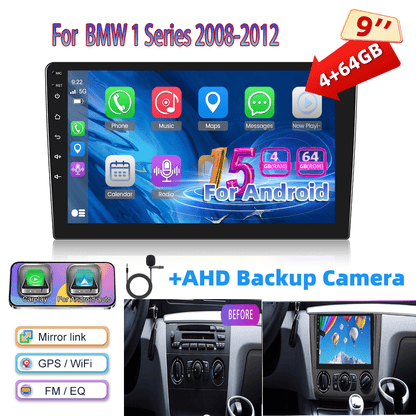 Android Autoradio – Car Radio – Multimedia Systeem – Navigatie Unit – Double Din Speler – 9 Inch 1280P IPS Touchscreen – Draadloos CarPlay & AHD Achteruitrijcamera
