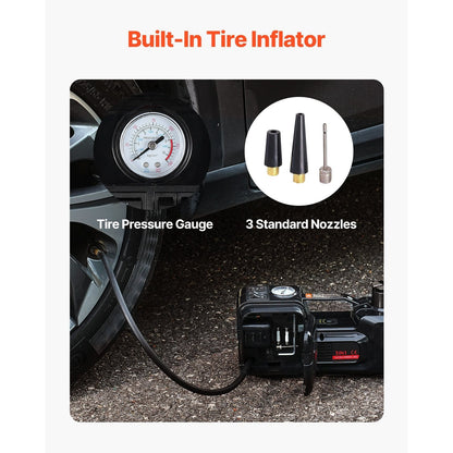 Elektrische Krik – Auto Krik – Hydraulische Krik – Garagekrik – Schaarkrik – 5 Ton Draagvermogen – Inclusief Elektrische Slagmoersleutel