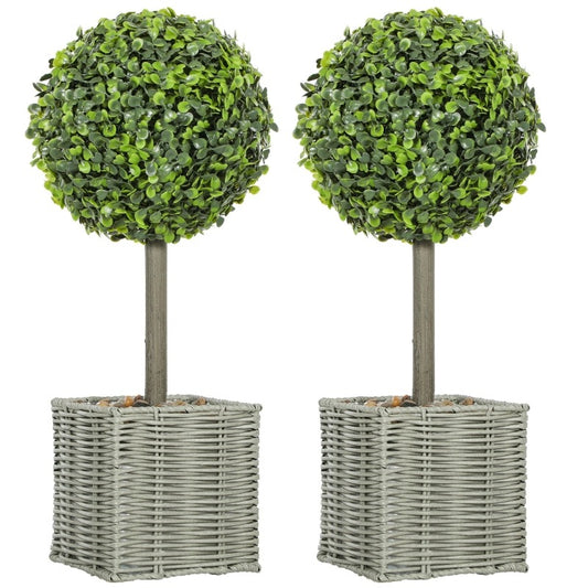 Kunstplant Ficus – Nepplant – Sierplant – Decoratieve Boom – Balkonplant – Onderhoudsvrij – UV-Resistent Kunststof Met Cementpot