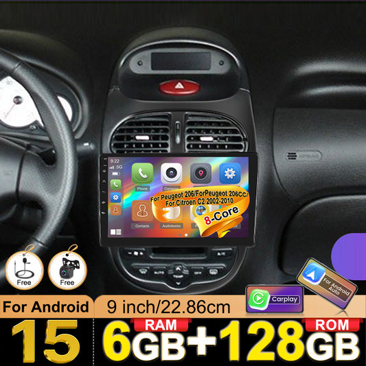 Autoradio – Auto Radio – Multimedia Radio – 2 DIN Radio – Android Auto Radio – 9 Inch Scherm – Draadloze CarPlay & Android Auto