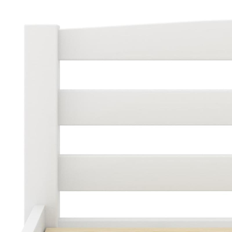 Bed Frame Without Materasso Bianco 200x200cm Wood Massello Pino Removable and durable