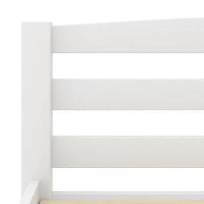 Bed Frame Without Materasso Bianco 200x200cm Wood Massello Pino Removable and durable