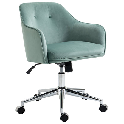 Bureaustoel – Kantoorstoel – Draaistoel – Gamestoel – Bureaustoel Met Wielen – Verstelbare Hoogte – Schommelfunctie – Fluwelen Polyester Bekleding – Metalen Onderstel – 61x59x80,5-90,5 cm