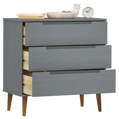 Ladekast MOLDE 80x40x80cm massief grenenhout grijs, Almirah For Clothes, Wardrobe Closet Local Warehouse, Meuble De Rangement, Commode De Chambre, Cubbpqrd, Clothes Storage, Bedroom Furniture, Contemporary Furniture, Sleek St