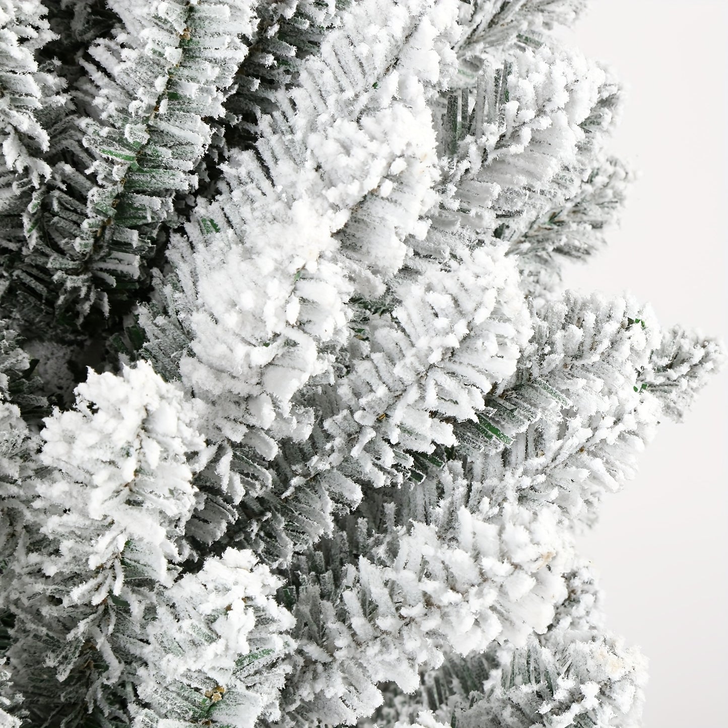 Kunstkerstboom – Smalle Kerstboom – Flocked Kerstboom – Pencil Boom – Sneeuwboom – 150 cm Hoog – 350 PVC Takken – Stevige Metalen Standvoet – Vouwbaar Zonder Elektriciteit