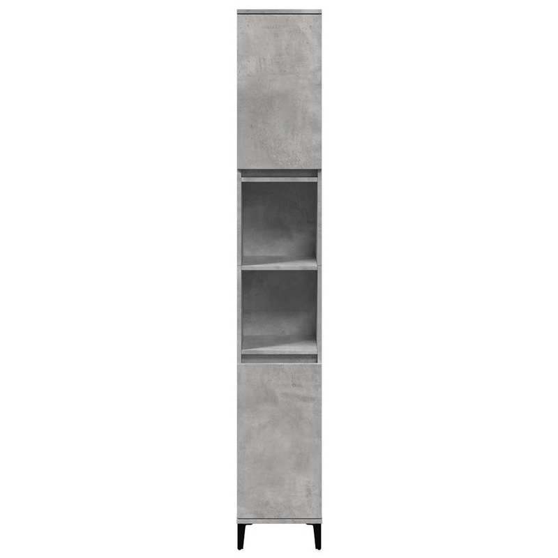 Hoekboekenkast – Hoekkast – Boekenrek – Opbergkast – Boekplank – Zwart Hout – 4 Lagen – 85x85x140 cm
