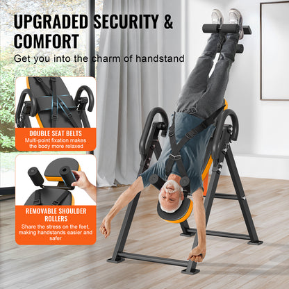 Inversietafel – Omkeerbaar – Rugontspanning – Stretchtafel – Flexibiliteit – Traploos Instelbaar – Draagvermogen 136 Kg - QUORE