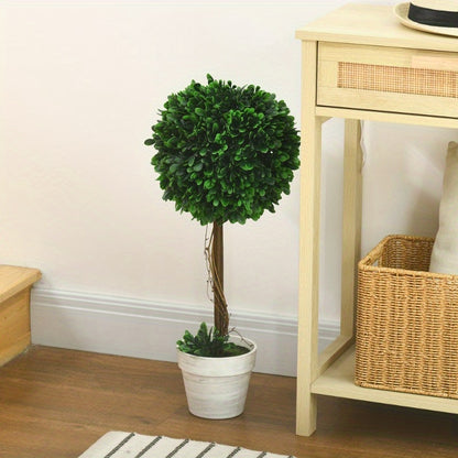 Kunstplant – Kunstboom – Namaakplant – Nepplant – Sierplant – 2 Stuks 60cm Hoog – UV Bestendig Potted Boom Voor Binnen En Buiten