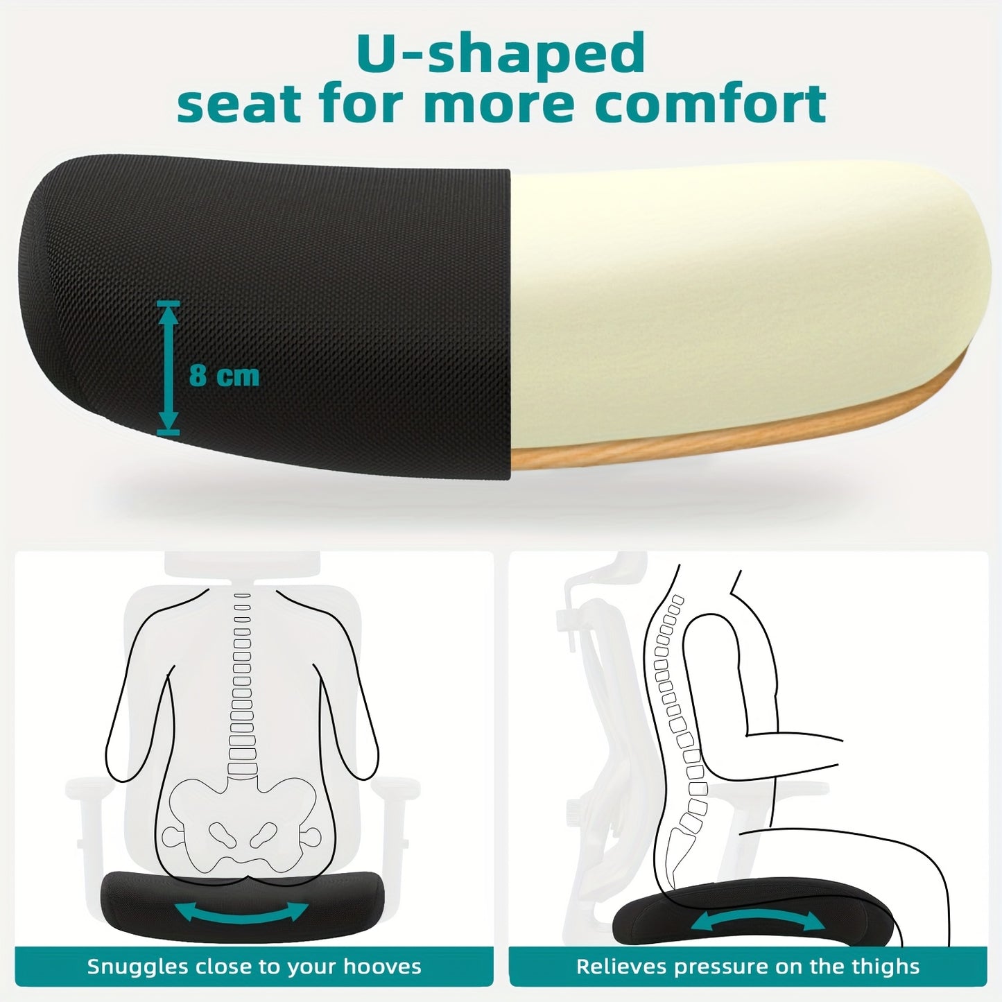 Bureaustoel – Office Chair – Gamestoel – Draaistoel – Bureaustoelen Voor Volwassenen – Ergonomisch Design – Verstelbare Lendensteun & Hoofdsteun – Roestvrij Stalen Frame – Kantelfunctie 135° – Geschikt Voor Harde Vloer