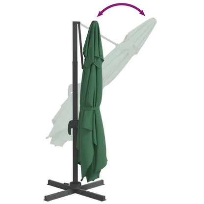 Zwevende Parasol – Hangende Parasol – Lateral Parasol – Buiten Parasol – Aluminium Paal – 400x300 Cm – Waterafstotend Polyester