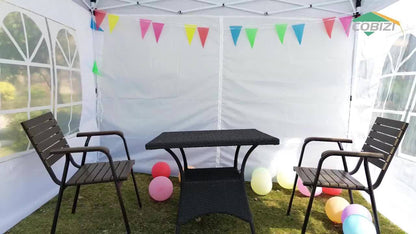 Pop-up Tent – Vouwbare Tent – Buitentent – Partytent – Zonnescherm – 3,05x3,05 Meter – Waterafstotend & UV-bestendig – 4 Afneembare Zijwanden