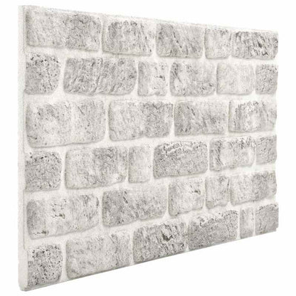 10pcs Light Gray Brick Look EPS 3D Wall Panels - Realistic Faux Brick Texture with Smooth Finish, Easy Peel & Stick Installation, Durable EPS Material for Modern Farmhouse, Industrial & Minimalist Interiors - Paintable Surfac