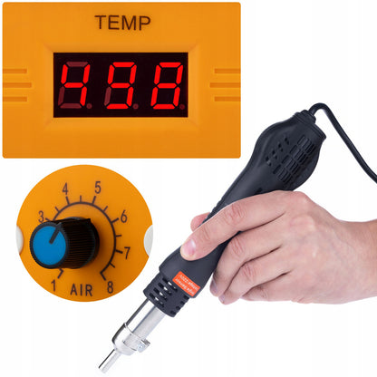 Soldeerstation – Soldeerstation Set – Heteluchtstation – Soldeerbout – Digitale Temperatuurregeling – 60W Soldeervermogen – 700W Heteluchtvermogen