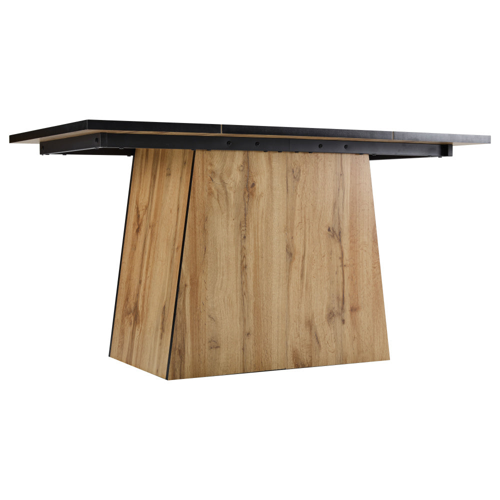 Eettafel – Tafel – Keukentafel – Bistrotafel – Eetkamertafel – MDF Houtlook – 138,5x80x75 cm – Geschikt Voor 4-6 Personen