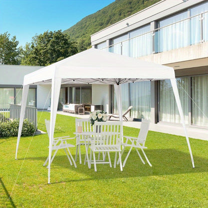 Partytent – Tent – Prieel – Paviljoen – Zonnezeil – Inklapbaar – UV-bescherming – Stalen Frame – 2,4x2,4 Meter – Draagtas – Wit