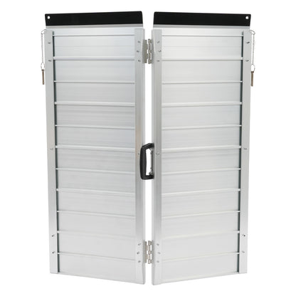 91.44cm Portable Ramp | Folding Handicap Ramp with Handle, Aluminum Alloy Material by NaMaSyo for Steps/Stairs/Scooter