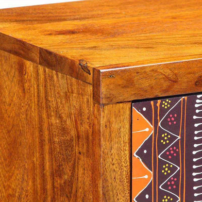 2-Tier Solid Acacia Wood Bedside Table with Removable Top - 35x30x22cm, 3.2 Cu Ft Storage, 27" Height, Multifunctional Design for Bedroom & Living Room, All-Season Use, Easy Assembly, No Power Needed, Bedroom Storage Solution