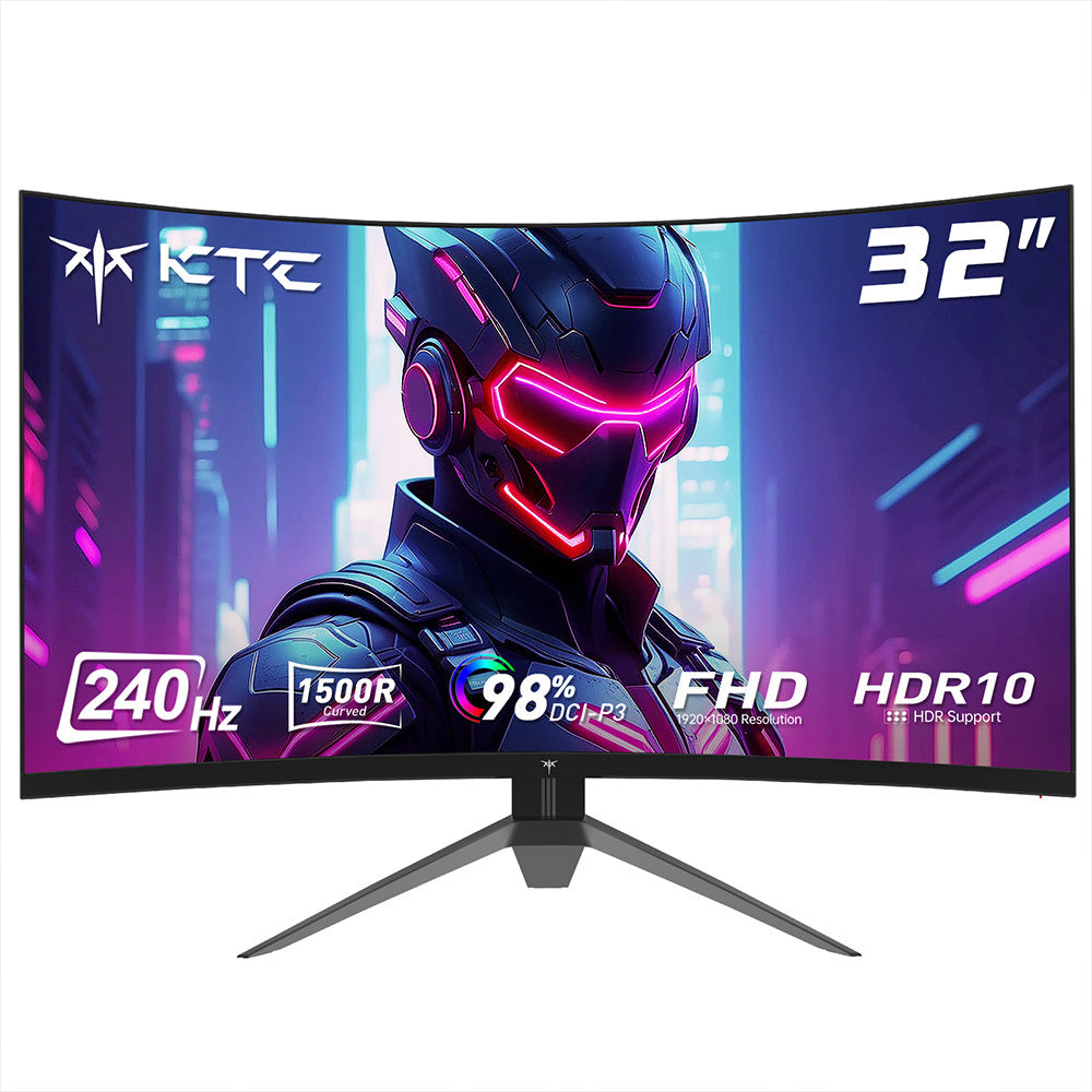 Gaming Monitor – Curved Monitor – PC Monitor – Gaming Display – Full HD Monitor – 32 Inch Curved 1500R – 240Hz Verversingssnelheid – FreeSync & G-Sync Compatible