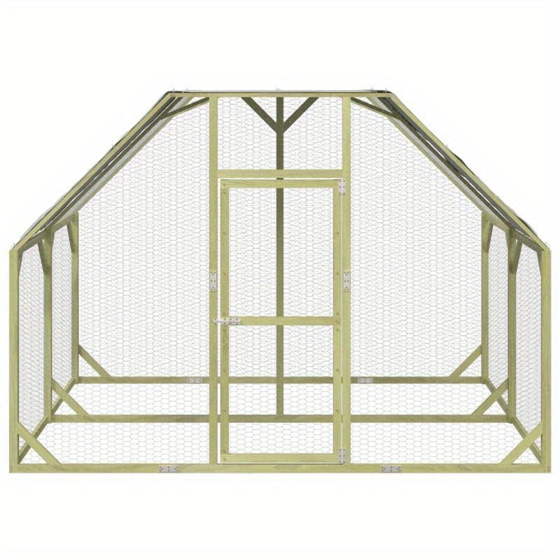 Poulailler 268x200x190cm Stainless Steel Small Animal Habitat - Multi-Level Outdoor Shelter with Mesh Panels, Durable & Lightweight Design for Small Pets, Indoor/Outdoor Use, Pet Shelter, Reinforced Structure, Sturdy Construc