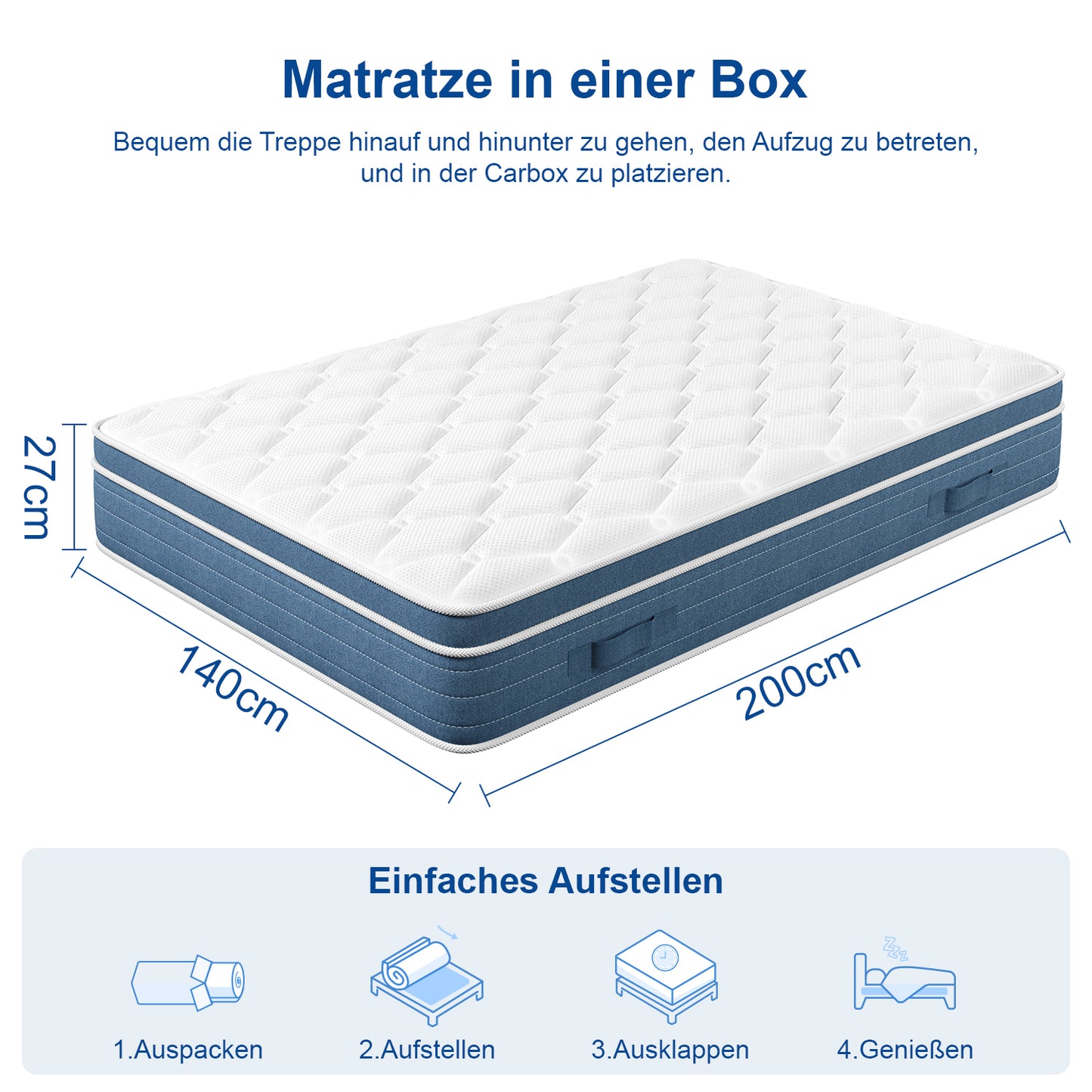 Multilayer Hybrid Queen Mattress - Multiple Sizes & Styles Available Ergonomic Design with Memory Foam and Pocket Spring Medium Firm Feel