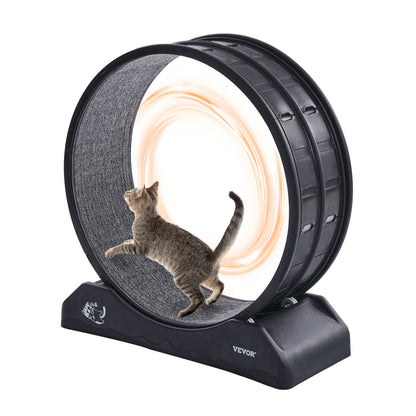 Kattenrad – Kattenspeelwiel – Kattenloopwiel – Kattenrenwiel – Katten fitness wiel – 74 cm groot – Geluidloos & Duurzaam kunststof