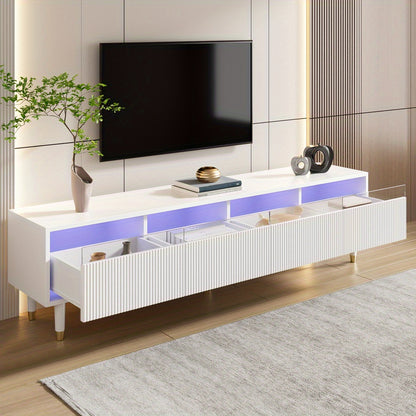 Television Stand | Contemporary TV Stand | 178 Cm Long | Sleek Design | Additional Storage Options | 4 Compartments | Perfect for The Lounge - Sturdy, Elegant, And Adaptable - QUORE