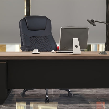 Ergonomische Bureaustoel – Kantoorstoel – Werkstoel – Bureauzetel – Bureaustoel Zwart – Flip-up Armleuningen – Met Lendensteun en Verstelbare Zithoogte
