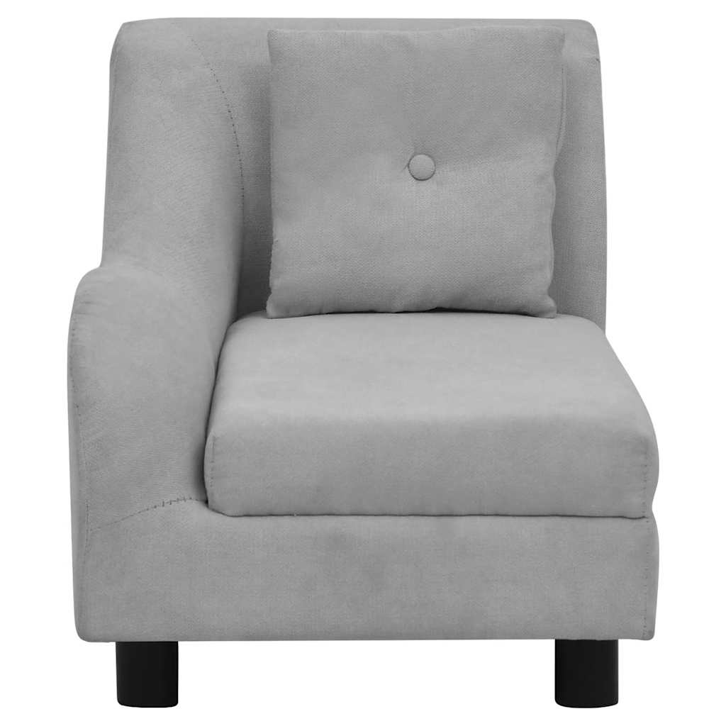 Dierenbank – Huisdieren Sofa – Hondenbed – Kattenmand – Zacht Dierenkussen – Grijs – Stevig Houten Frame – Wasbare Polyester Hoes