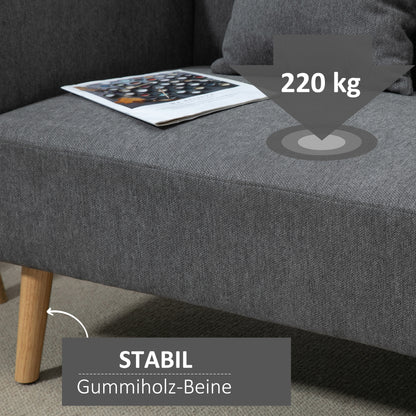 2-zitsbank – tweezitsbank – loveseat – zitbank – bankstel – fluwelen bekleding – verstelbare houten poten – 130x70x80 cm – inclusief 2 sierkussens