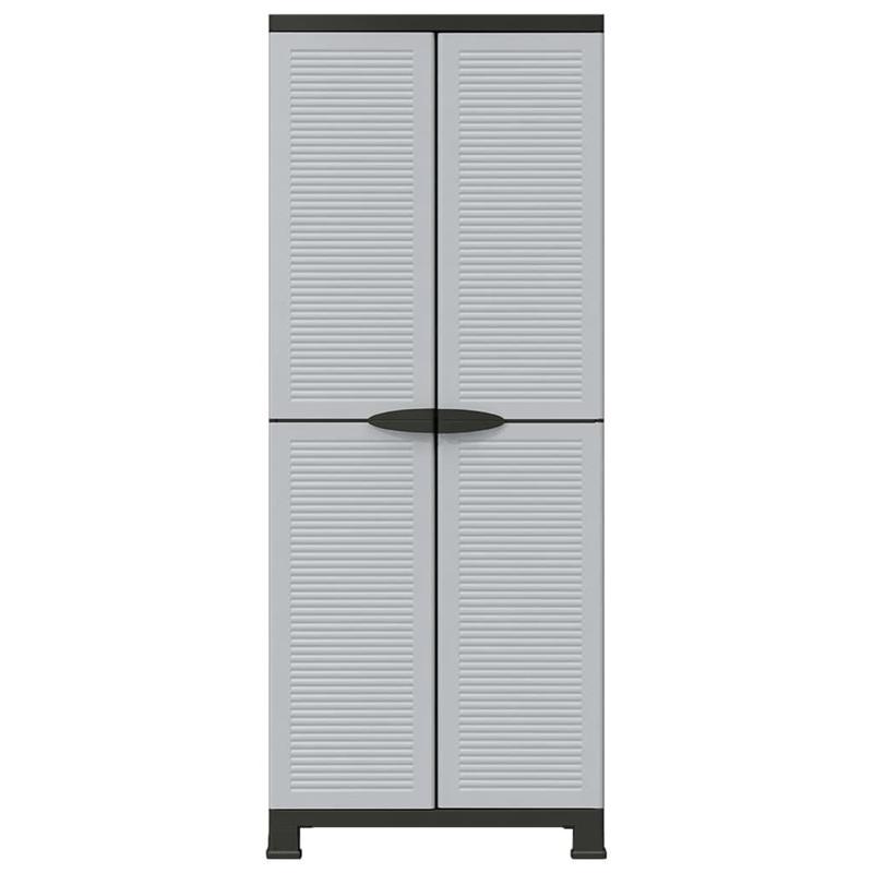 Opbergkast – Plastic Kastje – Buitenopslag – Buitenmeubel – Opbergbak – Weerbestendig Kunststof – Compact 68x39x171,5 cm