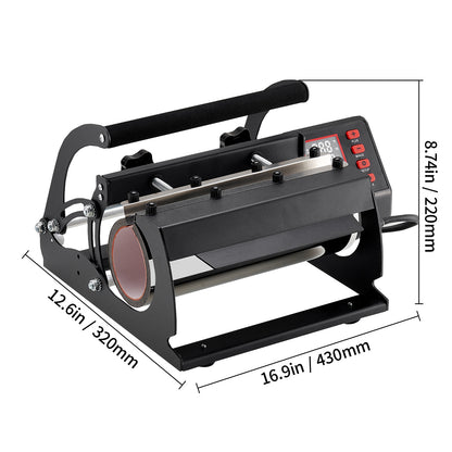 Tumbler Heat Press – Mokpers – Drinkbeker Pers – Sublimatie Pers – Beker Transfermachine – Verstelbaar Voor 11-30oz – Digitale Temperatuur- en Timerinstellingen