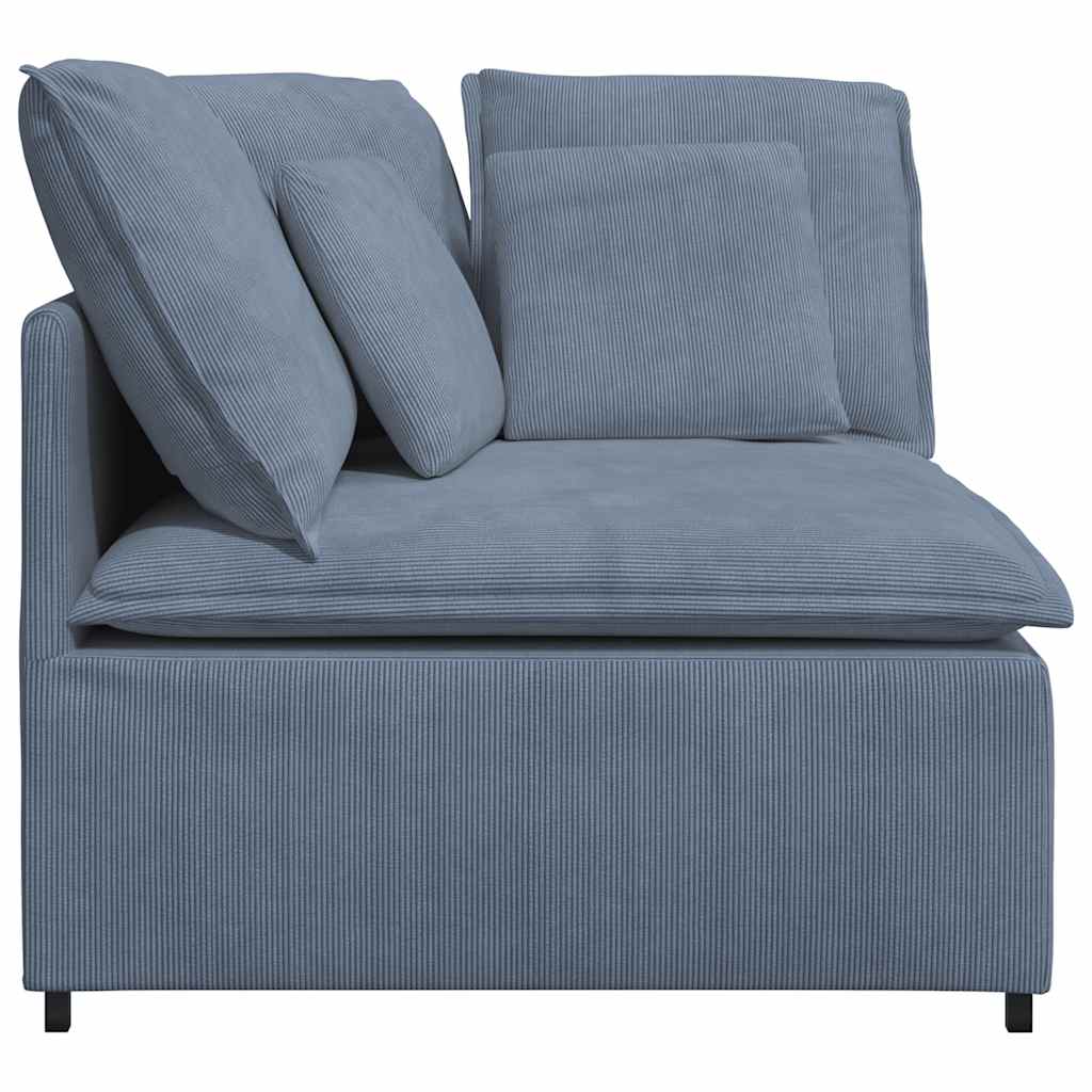 Modulaire Bank – Modulair Sofa – Hoekbank – Loungeset – Zitzak – Corduroy Stof – Met Metalen Frame – Flexibel Ontwerp