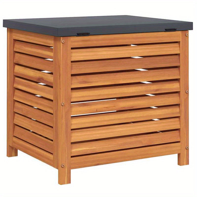 Gartenbox – Tuinkist – Opbergbox – Tuinkistje – Buitenbox – Massief Acaciahout – Weerbestendig & Duurzaam – 60 x 50 x 55 cm