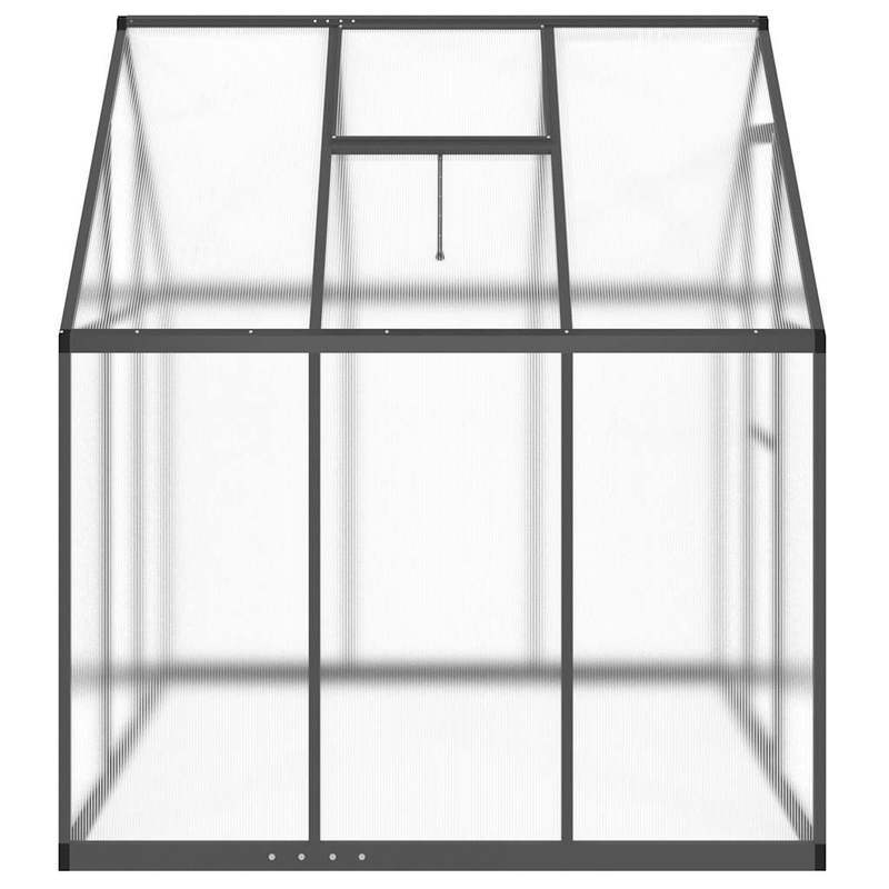 Kas – Kweekkas – Tuinkas – Foliekas – Broeikas – Aluminium Frame – 169x169x195 cm – Antraciet