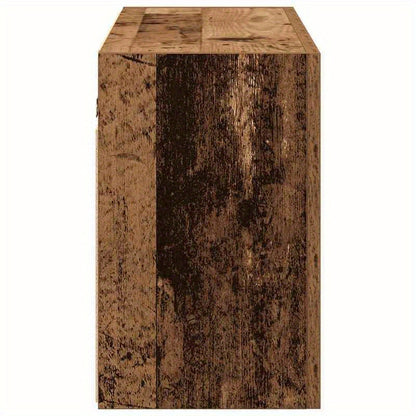 Badkamerkast – Badkamermeubel – Opbergkast – Wandkast – Kast Braun – Ruimtebesparend – Vochtbestendig MDF – Rustieke Houtlook – 100x25x40 cm – Eenvoudige Montage